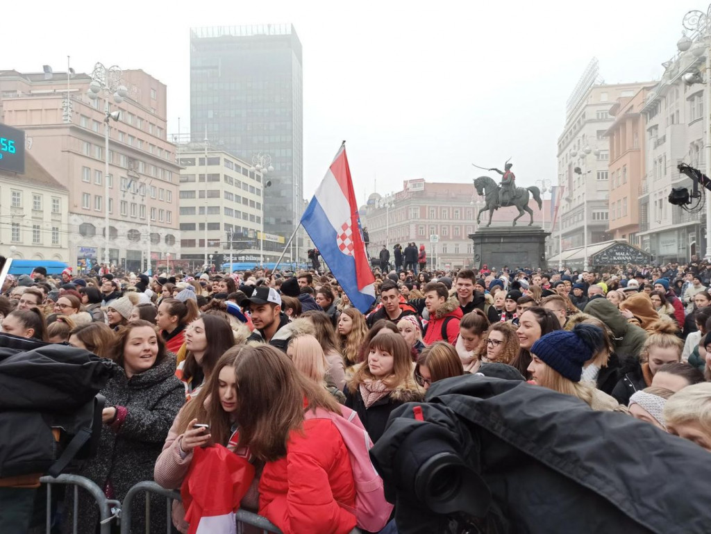 doček rukometaša, Zagreb