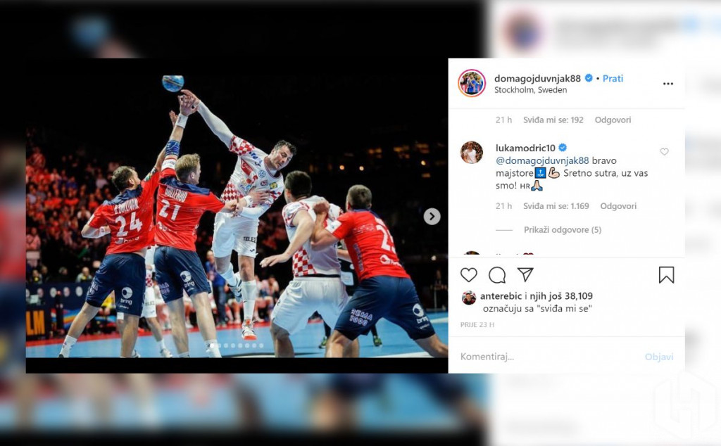 Duvnjak - Modrić - Instagram