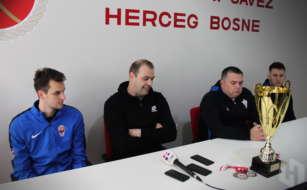 Matija Milin, Boris Džidić, Hrvoje Vlašić i Mateo Drežnjak / Finale košarkaškog Kupa Herceg Bosne