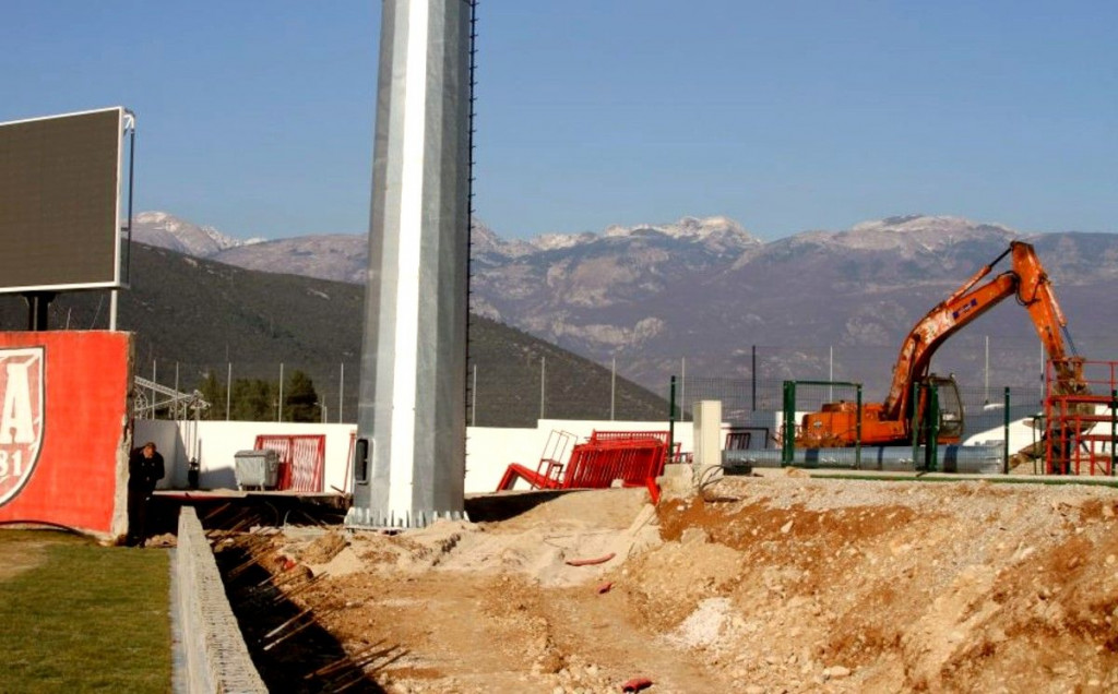 stadion, Rođeni, tribine, rasvjeta, Velež