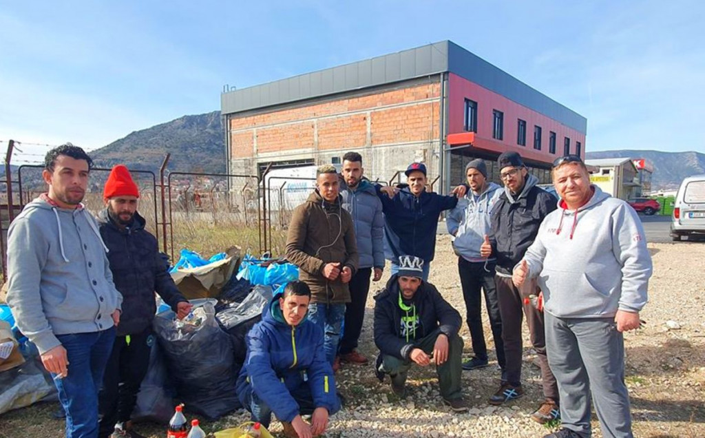 migranti, čišćenje, akcija čišćenja