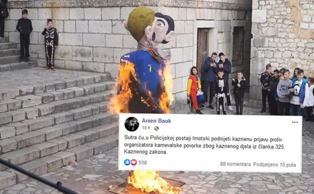 Paljenje maškara Imotski