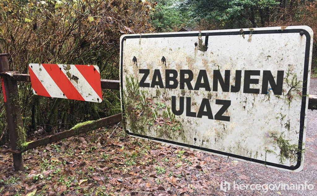 HBŽ zabrana ulaza barijera blokada