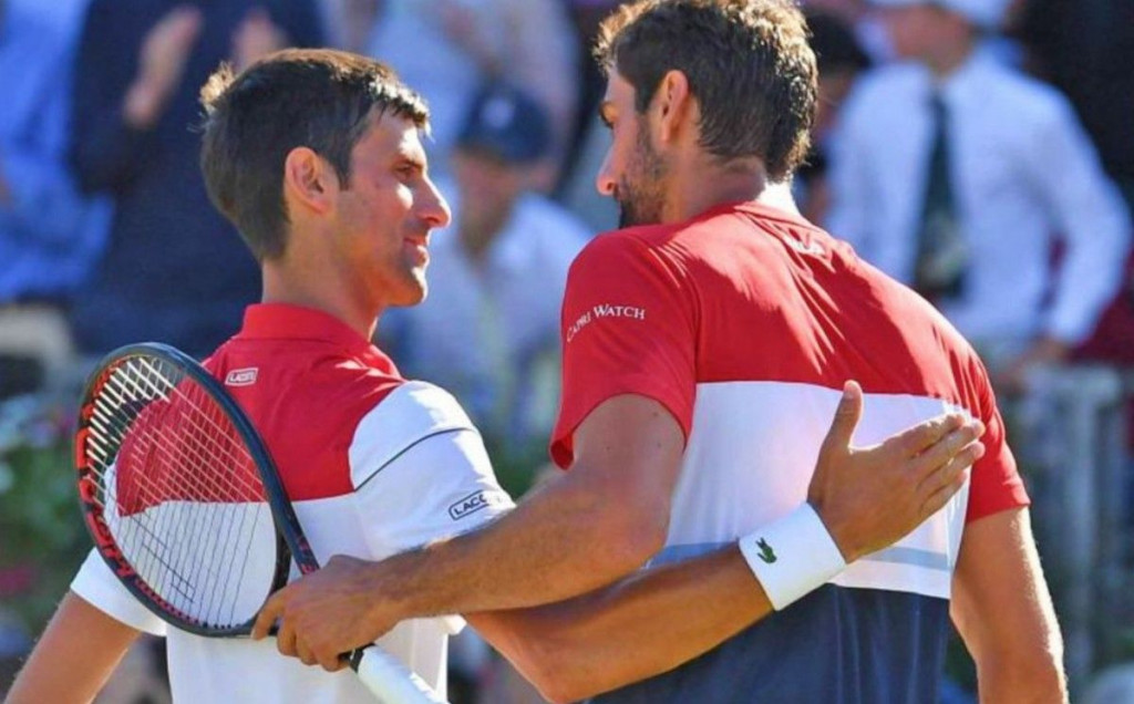 Marin Čilić i Novak Đoković