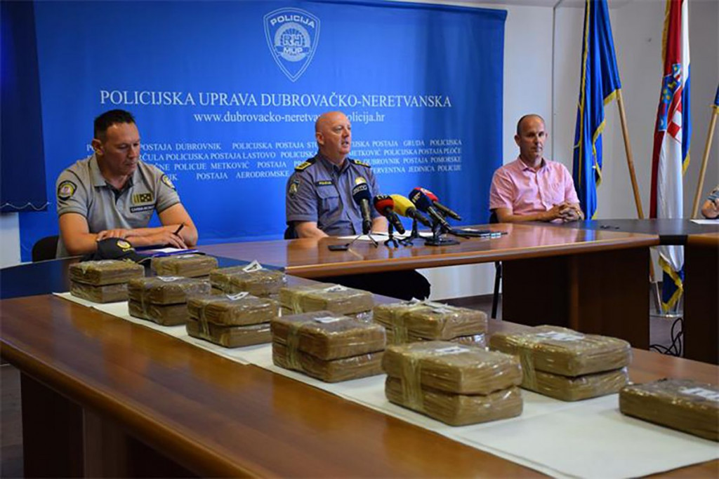 Zapljena kokaina u Dubrovniku