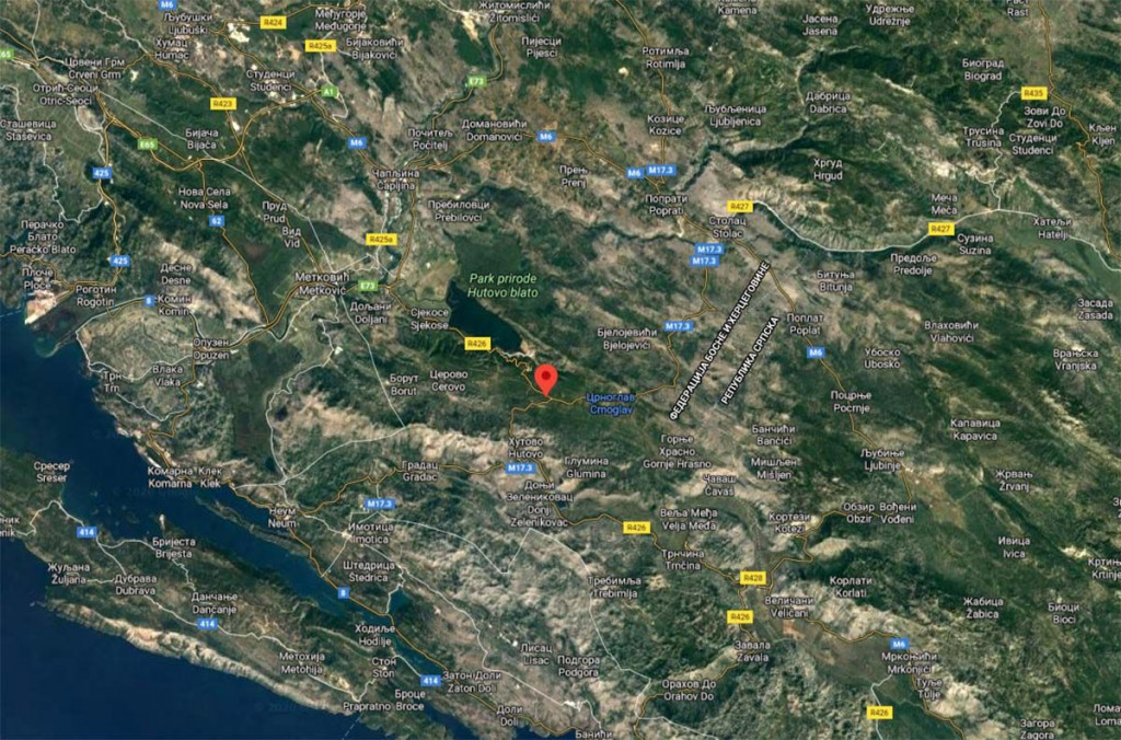 Epicentar potresa kod Čapljine