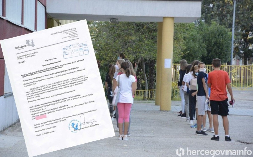 Djeca škola prosvjedna šetnja