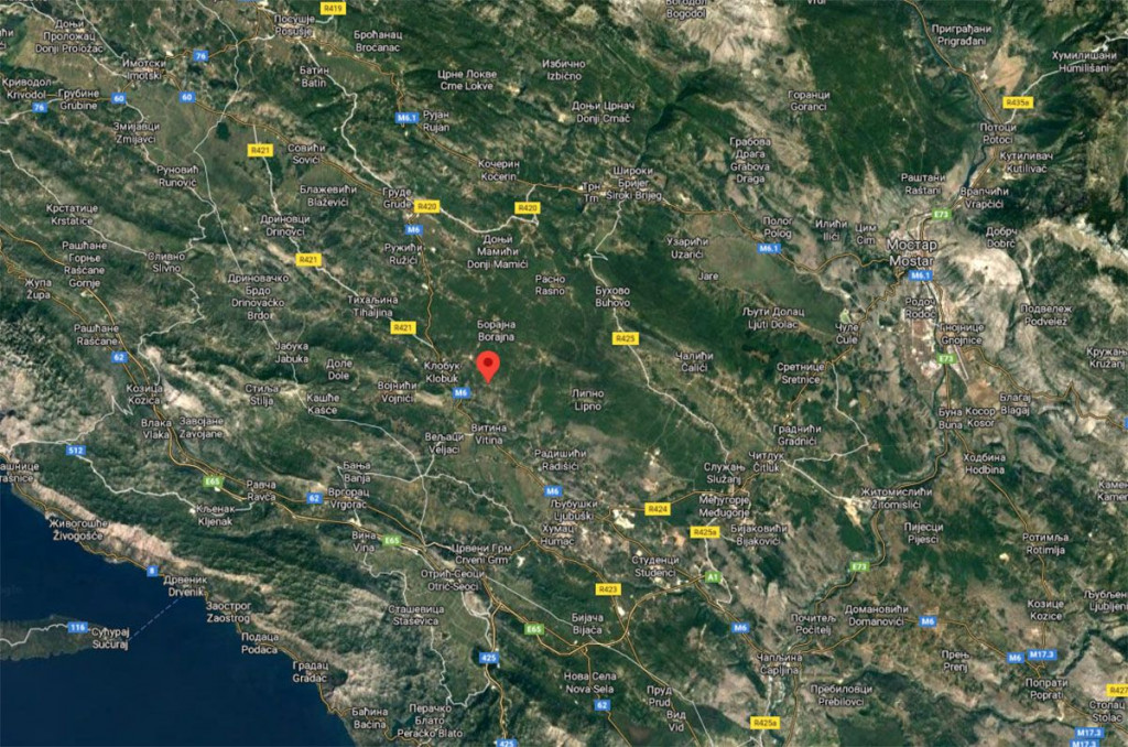 Klobuk - epicentar potresa