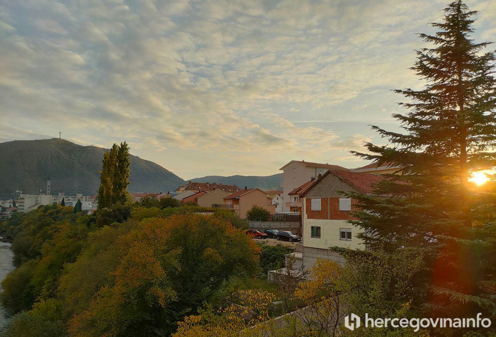 Mostar oblaci zalaz sunca