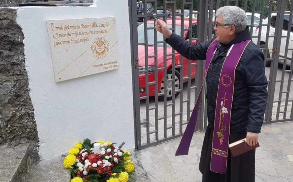 fra Ante Marić ploča HŠK Zrinjski