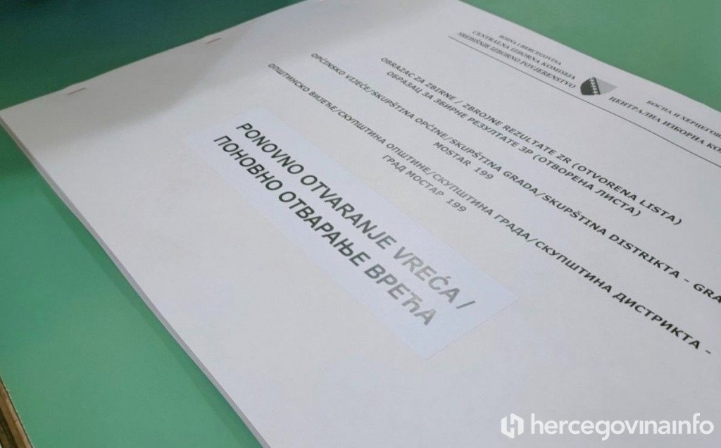 Izbori Mostar brojanje glasova