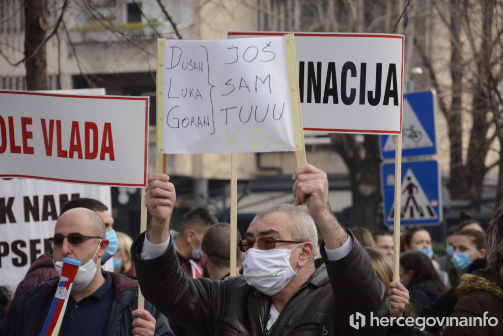 Prosvjed zdravstveni djelatnici