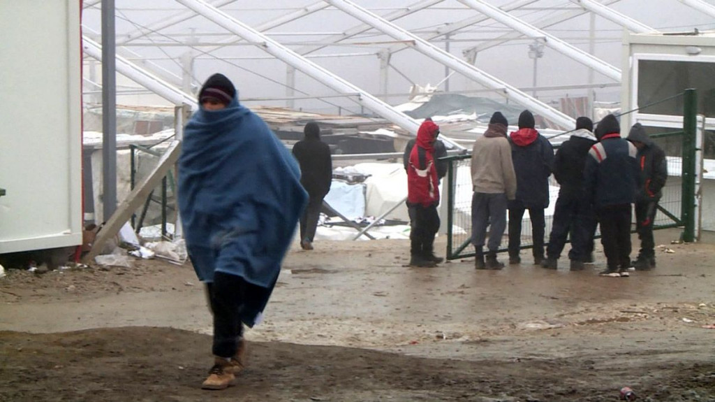 Migranti kod Bihaća zima