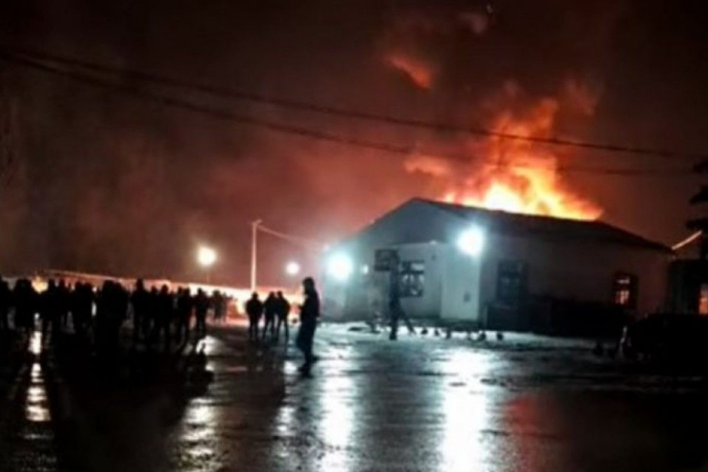 Požar Blažuj migranti