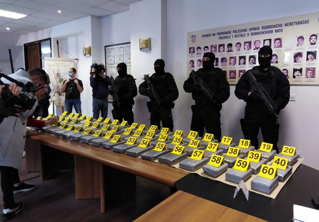 Zapljena kokaina u Opuzenu