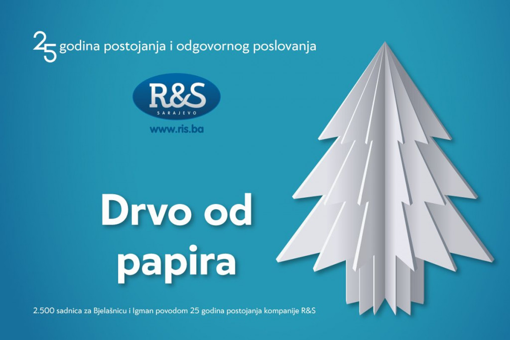 Kompanija R&S d.o.o., Sarajevo šume,, Drvo od papira, bjelašnica, igman, akcija sadnje drveća