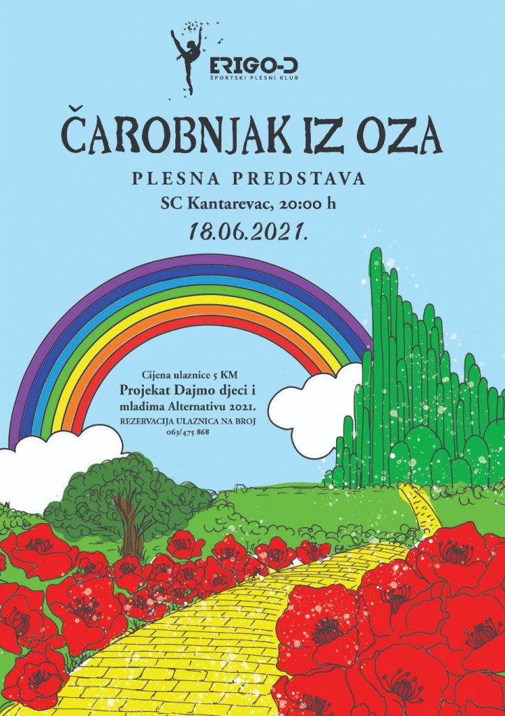  ERIGO-D MOSTAR, Čarobnjak iz Oza, Mostar, predstava, Dajmo djeci i mladima alternativu, SC Kantarevac