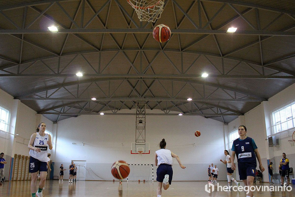 Trening ženske košarkaške reprezentacije BiH