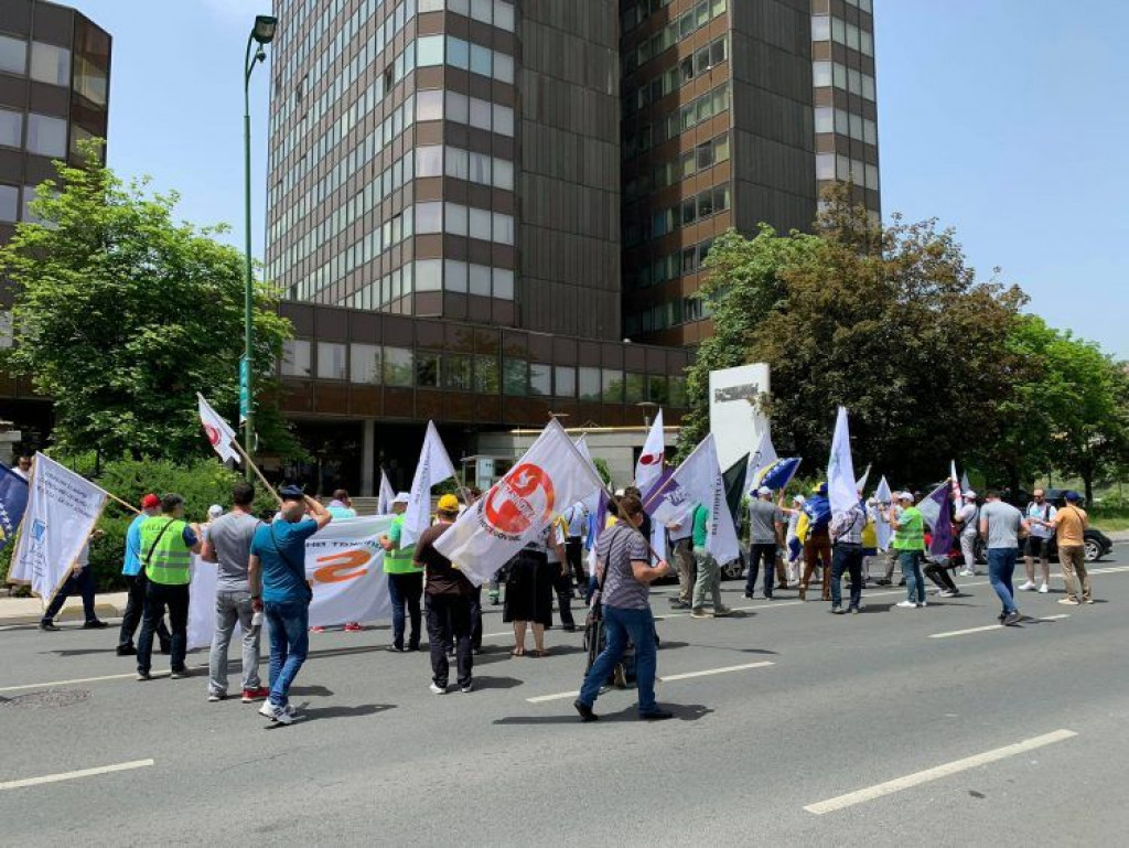 prosvjedi, sindikalisti, Fadil Novalić