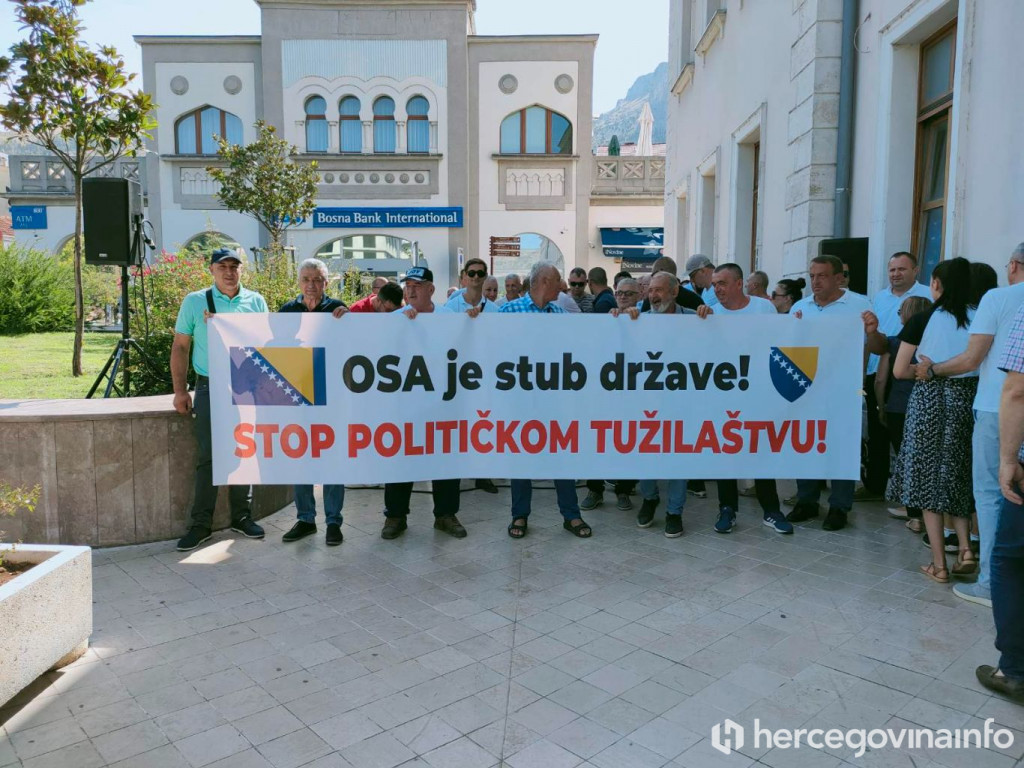 Prosvjed Osman Mehmedagić Osmica Mostar