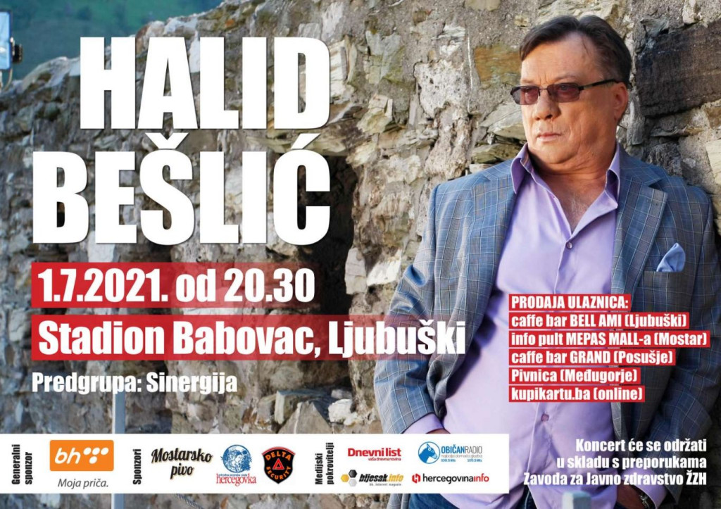 Halid Bešlić, primera agencija, koncerti, koncert