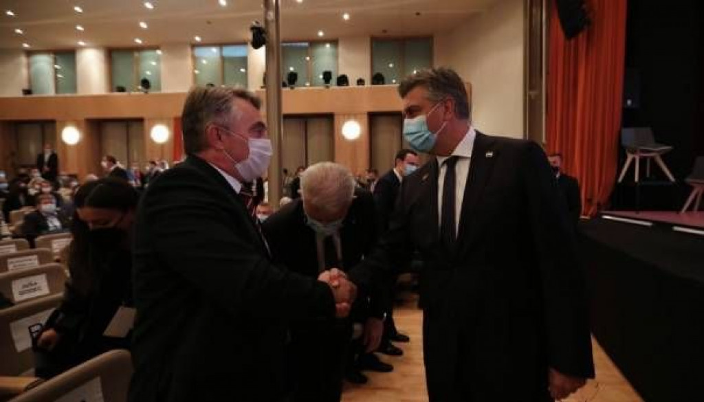 Andrej Plenković i Željko Komšić