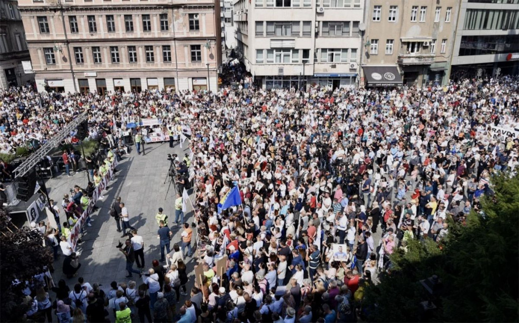 Prosvjedi u Sarajevu za Dženana i Davida