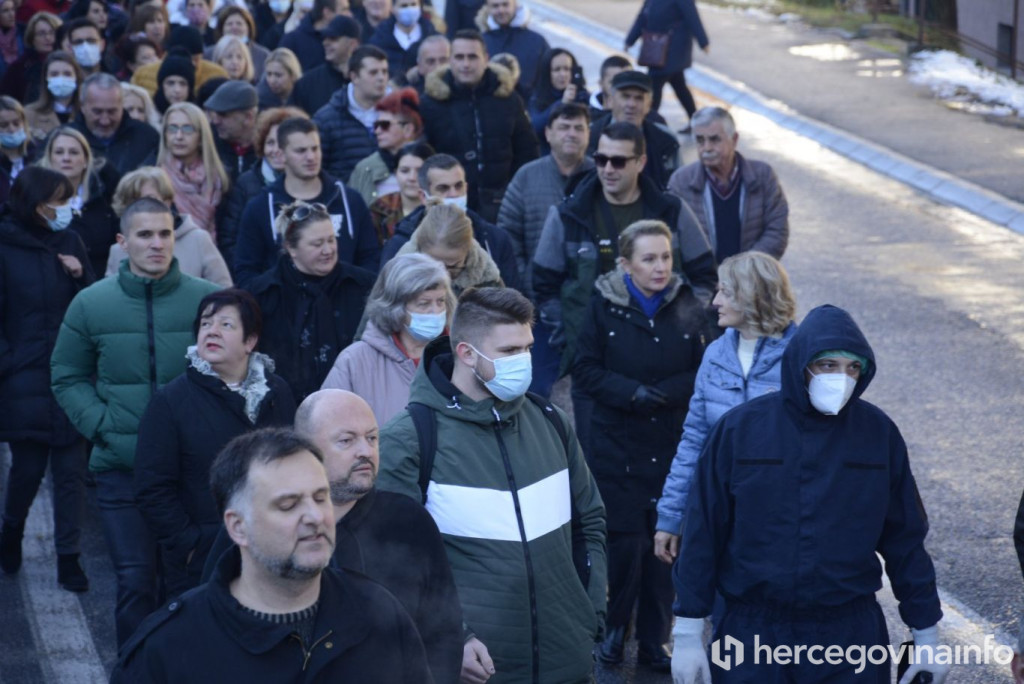 Prosvjed zdravstvenih djelatnika Konjic