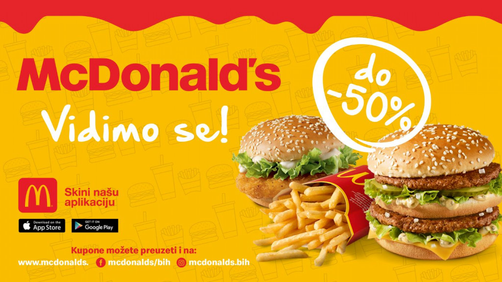McDonalds mostar, McDonalds kuponi, kuponi, uštede, McDonald's