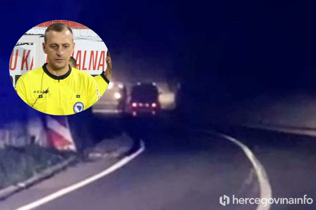sabrija topalović, nogometni sudac, zapaljen automobil, Jablanica