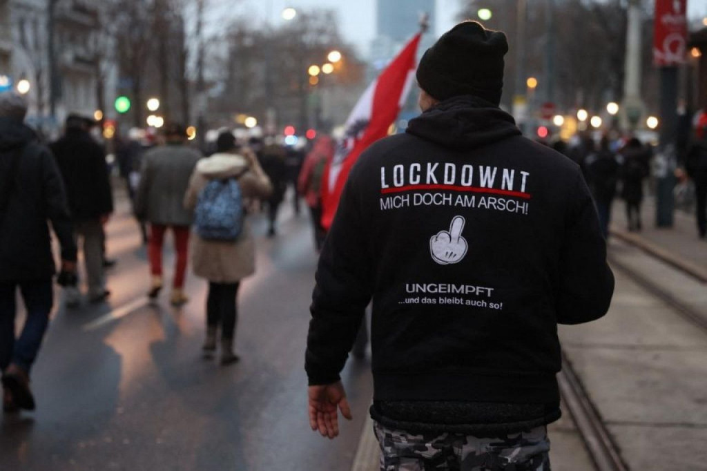 austrija, prosvjedi, austrija, lockdown, epidemiološke mjere