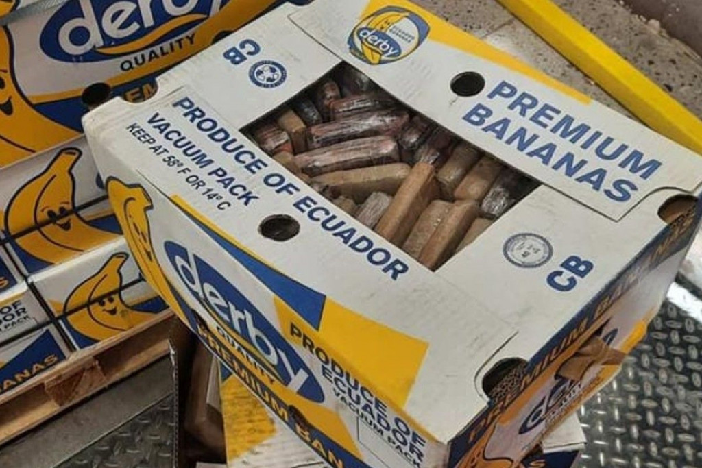 kokain, banane, droga, krijumčarenje