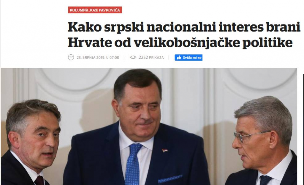 jozo pavković, večernji list, Hrvati, Bošnjaci
