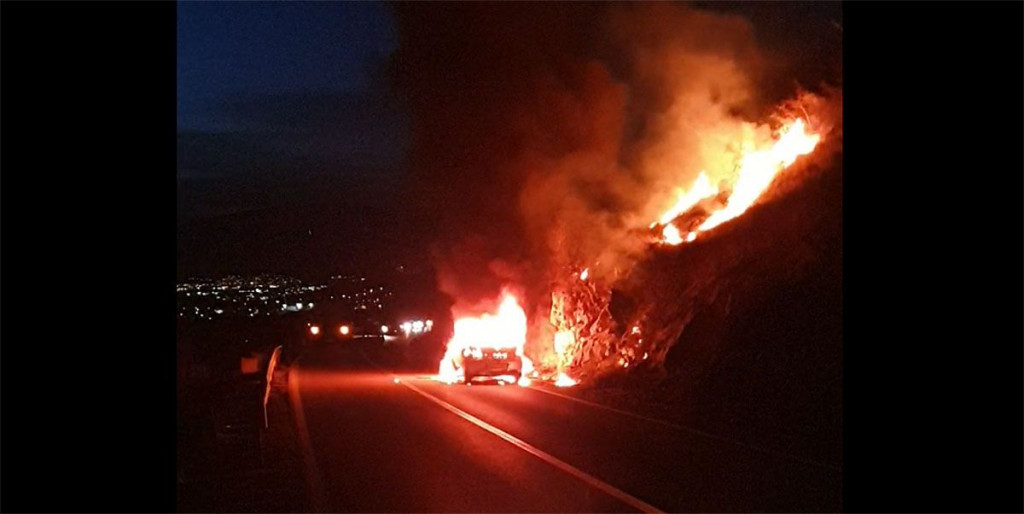 Požar automobil Mostar - Nevesinje