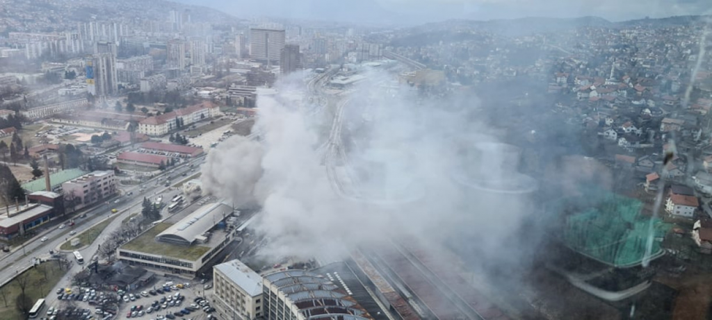 Sarajevo, požar, autobuska stanica