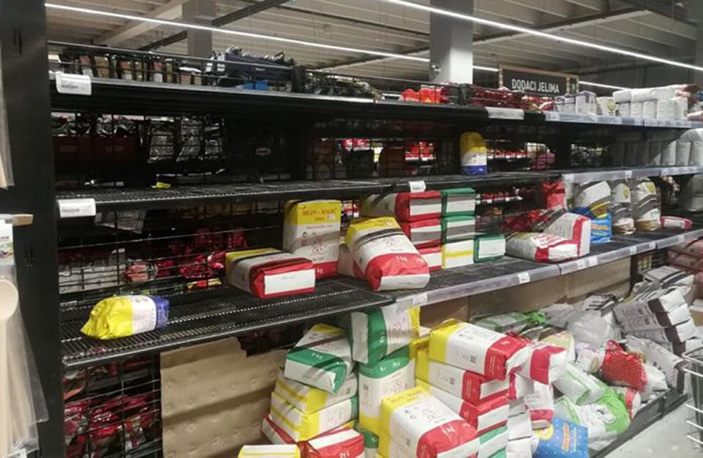 Brašno trgovina police