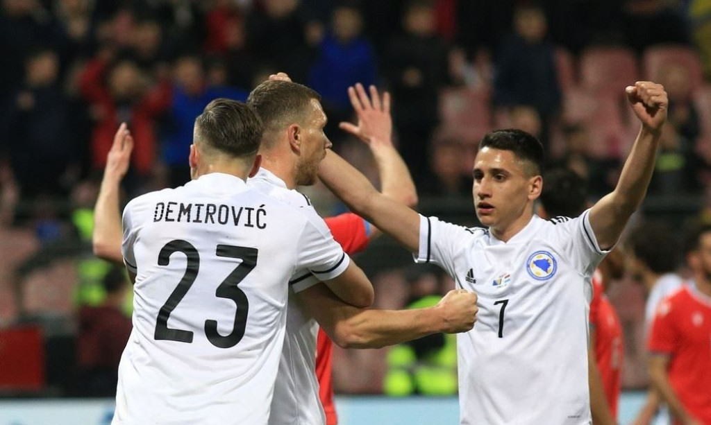 reprezentacija BIH, Edin Džeko, Hrvoje Miličević