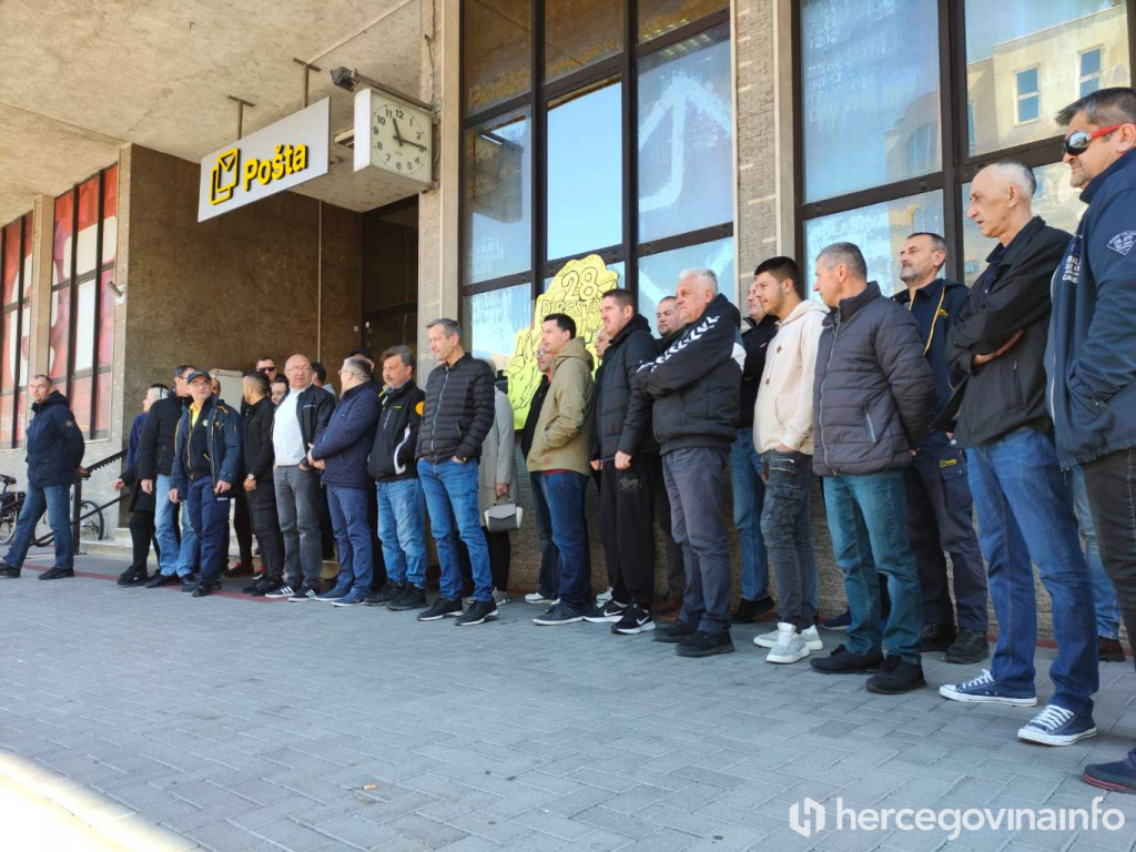 Nezavisni sindikat djelatnika HP Mostar, HP Mostar, jednosatni štrajk upozorenja