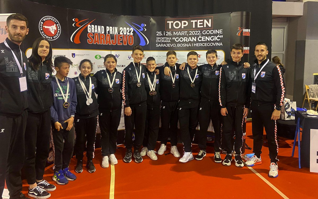Karate klub Široki Brijeg grand prix Sarajevo 2022