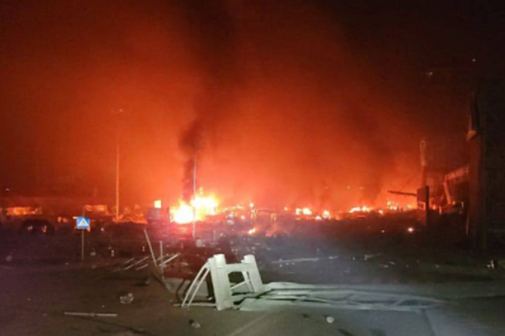 rat u ukrajini, Kijev, raketiranje