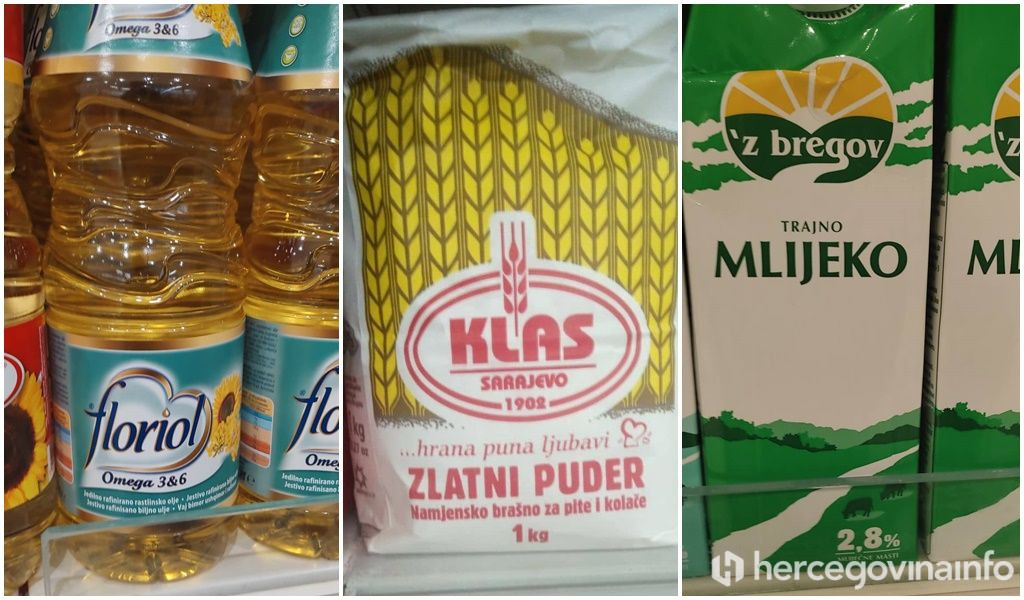namirnice, cijene, ulje, brašno, mlijeko, šećer