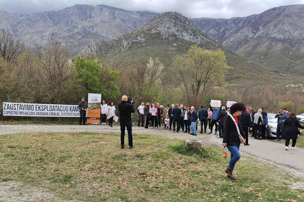 Kamenolom Kuti Livač prosvjed