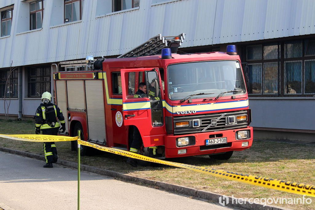 Vatrogasci Mostar vježba