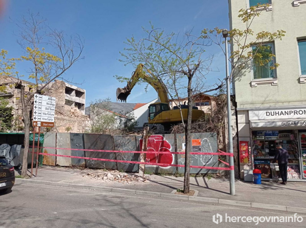 Mostar, ruševine, centar grada