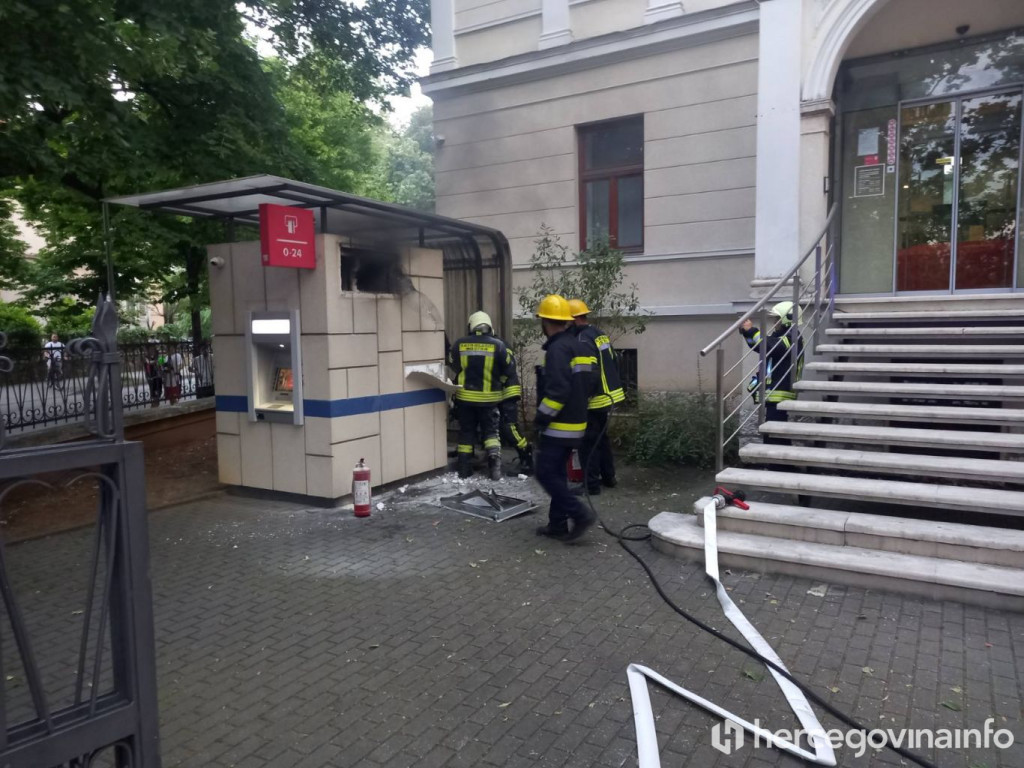 požar, bankomat, rondo, pvp mostar