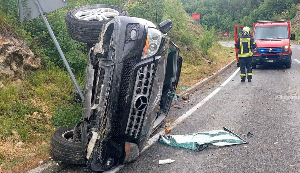 Žovnica Mercedes nezgoda