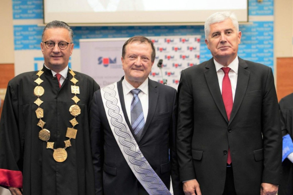 Damir Boras ,Zoran Tomić,Dragan Čović,počasni doktorat,Dsamir Boras,Stjepan Lakušić