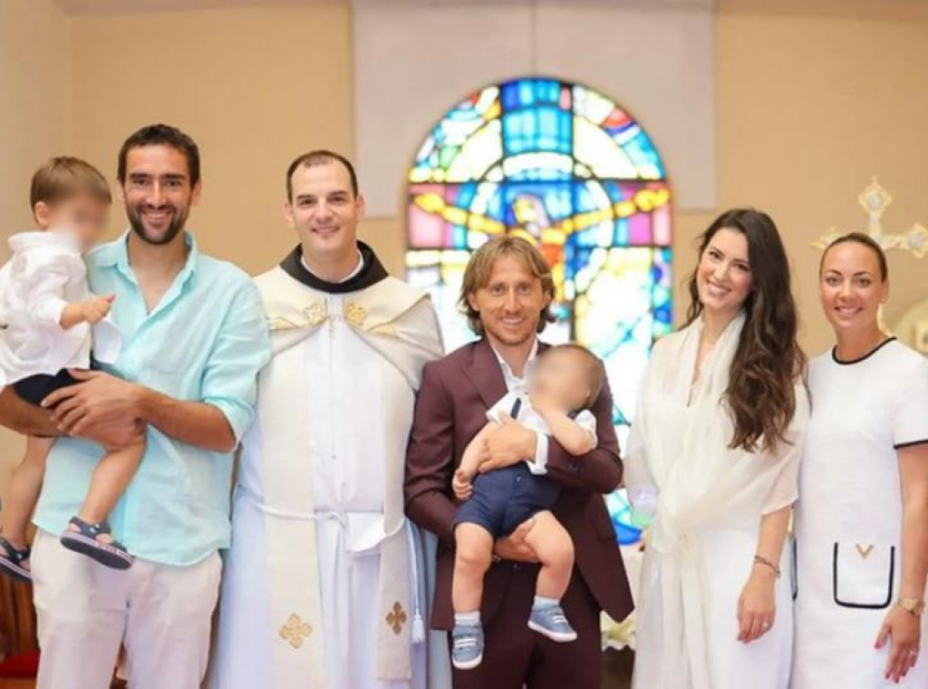 Marin Čilić,Luka Modrić,krštenje