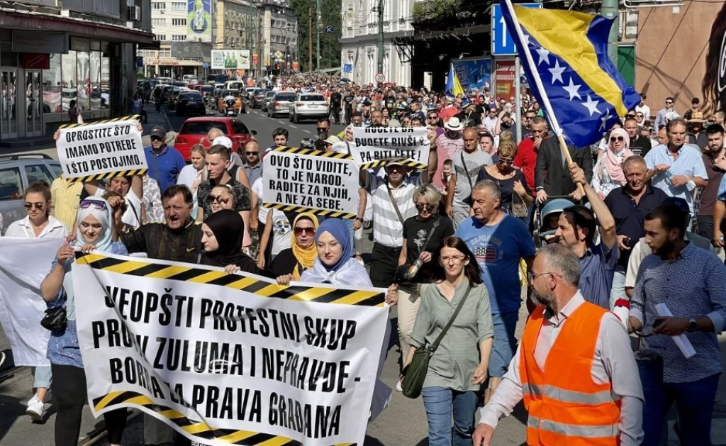 prosvjedi,socijalni bunt,Sarajevo