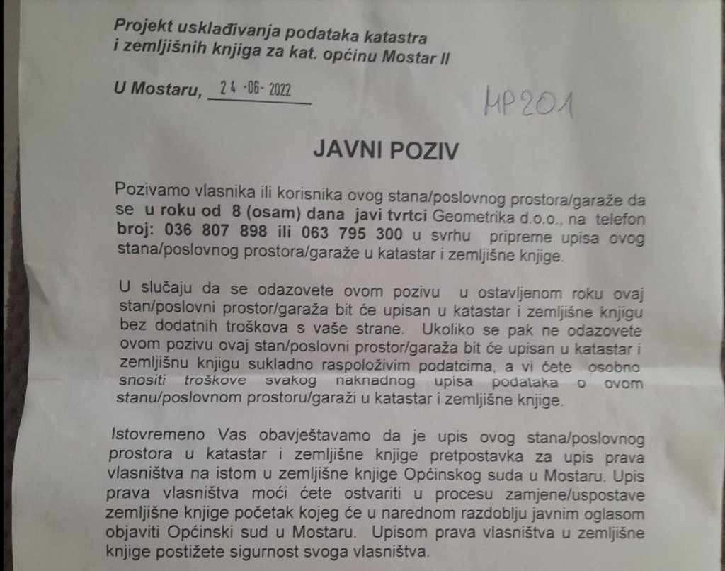 zemljišne knjige,katastar,Mostar,grunt